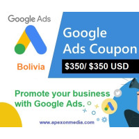 $350 USD google ads coupon Bolivia