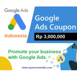 Rp 3,000,000 Google Ads Coupon Indonesia