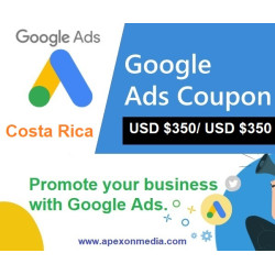 $350 USD google ads coupon Costa Rica