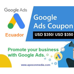 $350 USD google ads coupon Ecuador