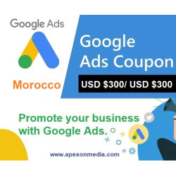 $300 USD google ads coupon Morocco