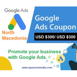 $300 USD google ads coupon North Macedonia