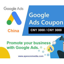CNY 3000 Google Ads coupon China Chinese Yuan