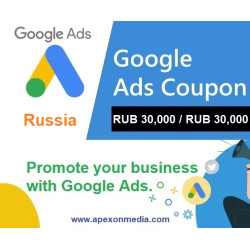 RUB 30,000 google ads coupon Russia