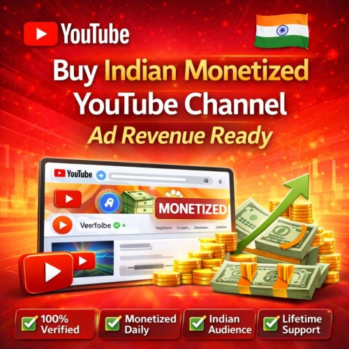 Buy Monetized YouTube Channel with India Monetization Setup