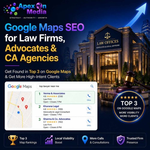 Google Maps SEO for Law Firms, Advocates & CA Agencies